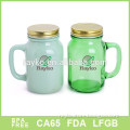 Best Glass mason jar with metel lid and handle